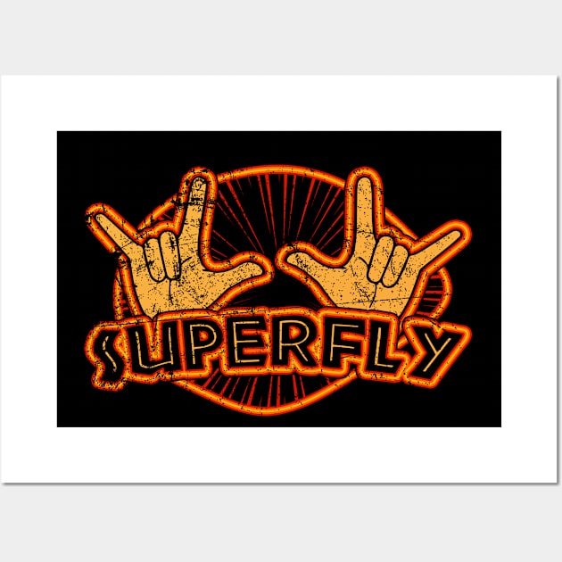 Superfly (distressed) Wall Art by Doc Multiverse Designs
